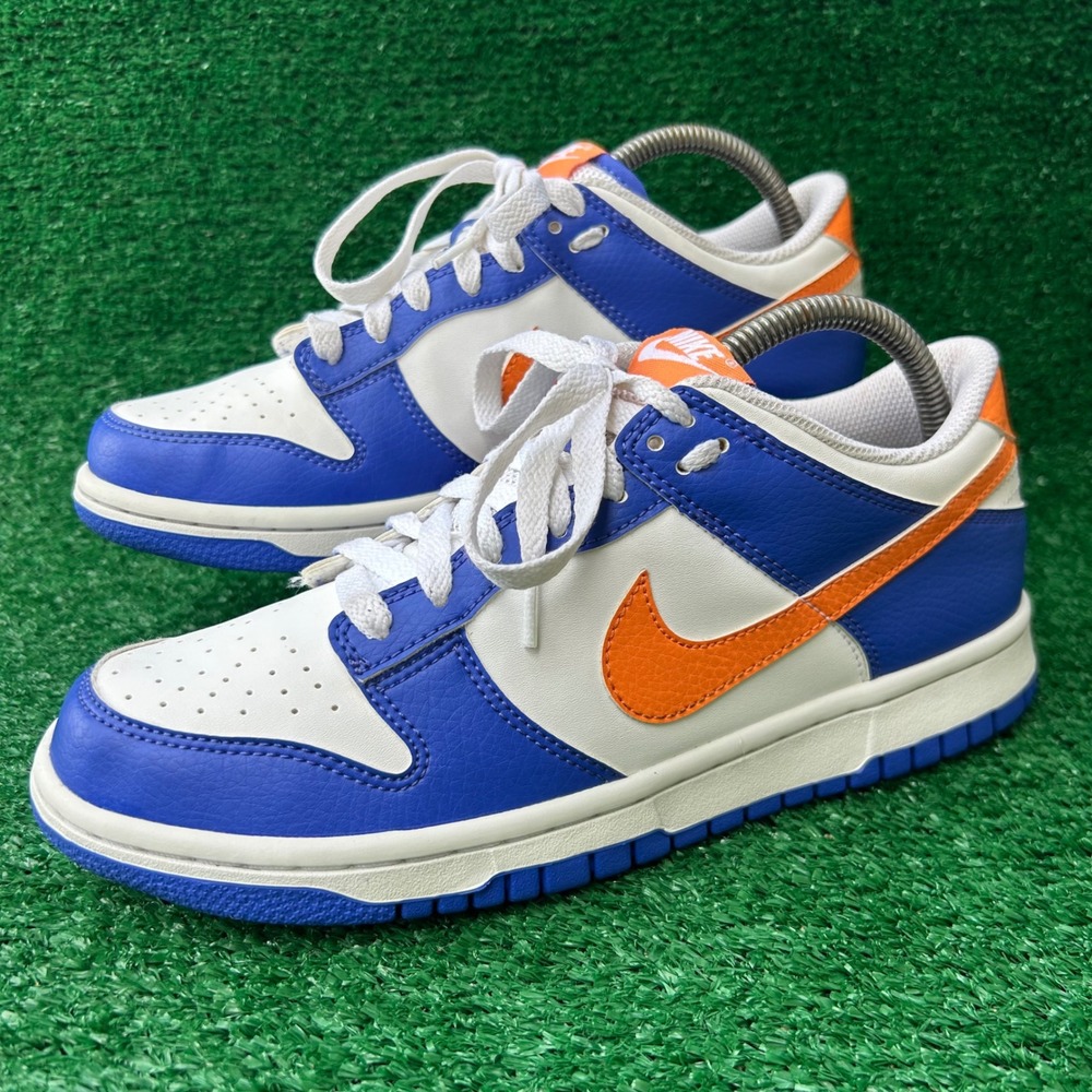 Nike Dunk Low GS Racer Blue Safety‎ Orange White Sneakers FN7783-40 7Y Kicks